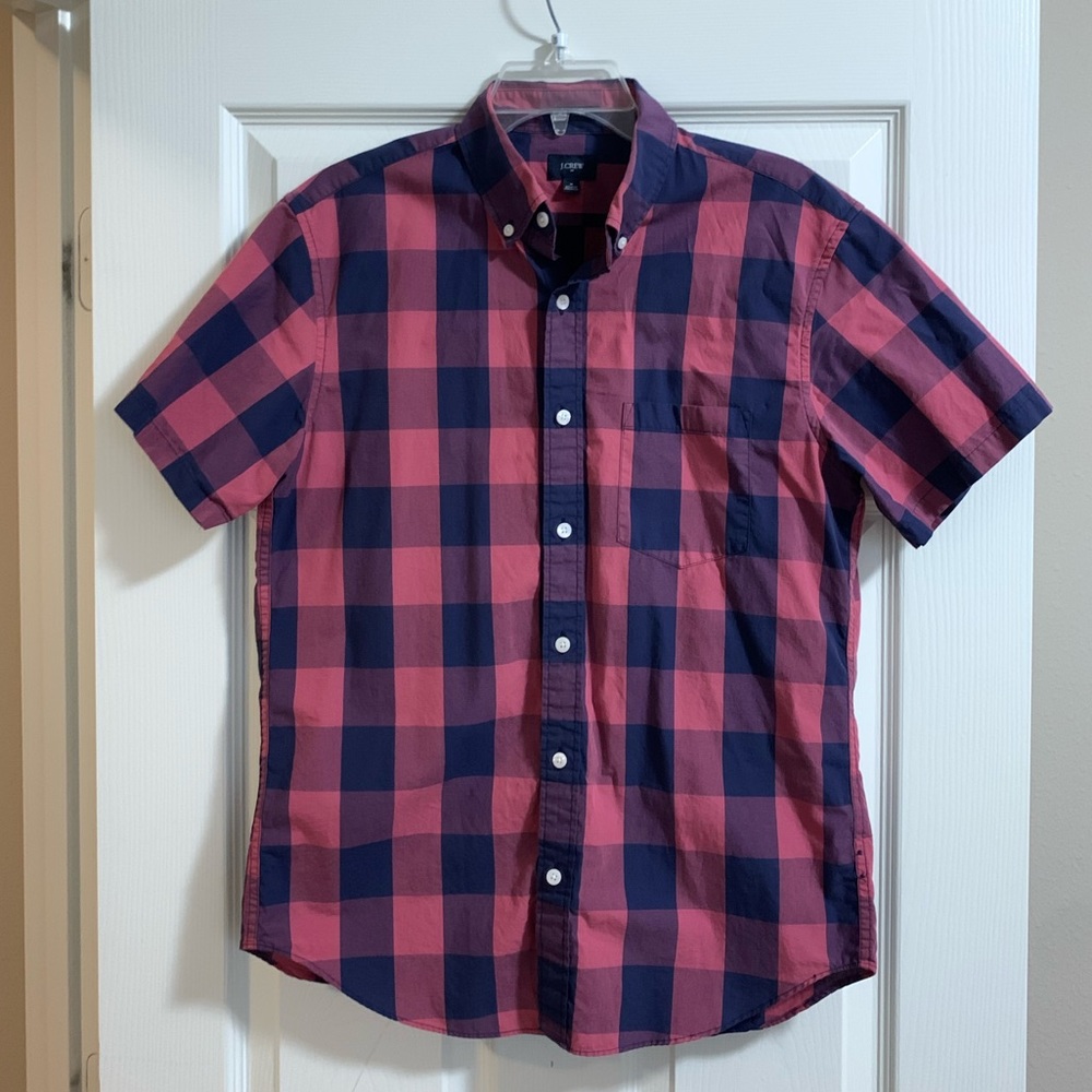 J. Crew Short Sleeve Button Up Shirt Size Medium